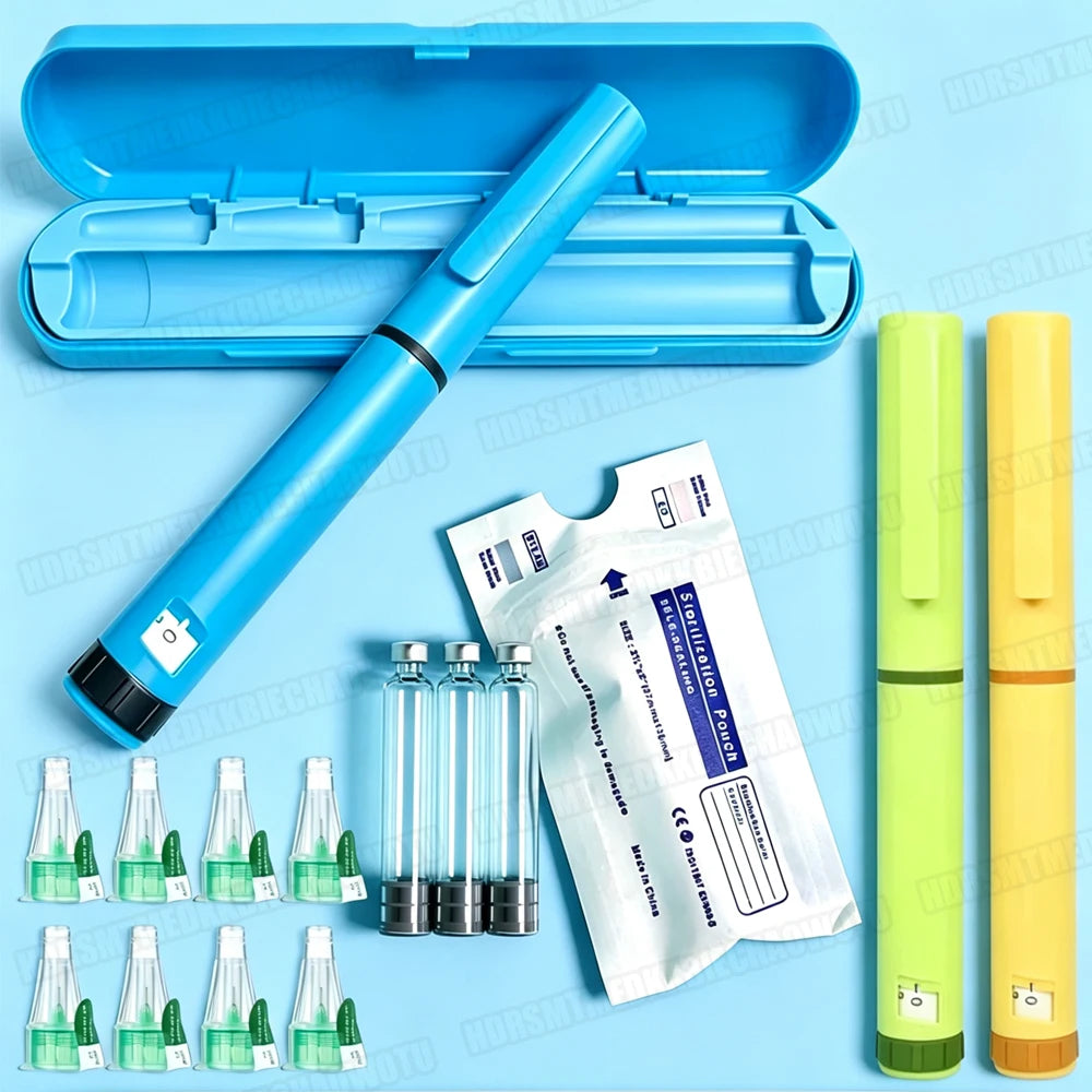 Reusable 3ml Injection Pen Set With Portable Case 10 Needle 10 3ml Cartridge for Weight Loss Medical Aesthetic Beauty Universal