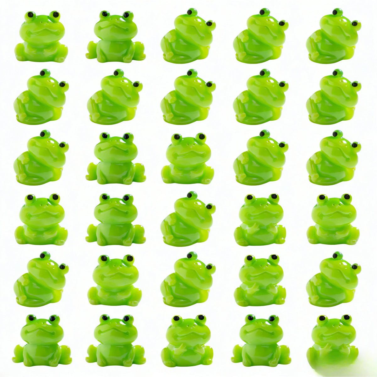 10-100PC Mini Resin Frogs Green Tiny Frogs Figurines Miniature Home Décor Fairy Garden Decor Dollhouse Birthday Party Favor Gift