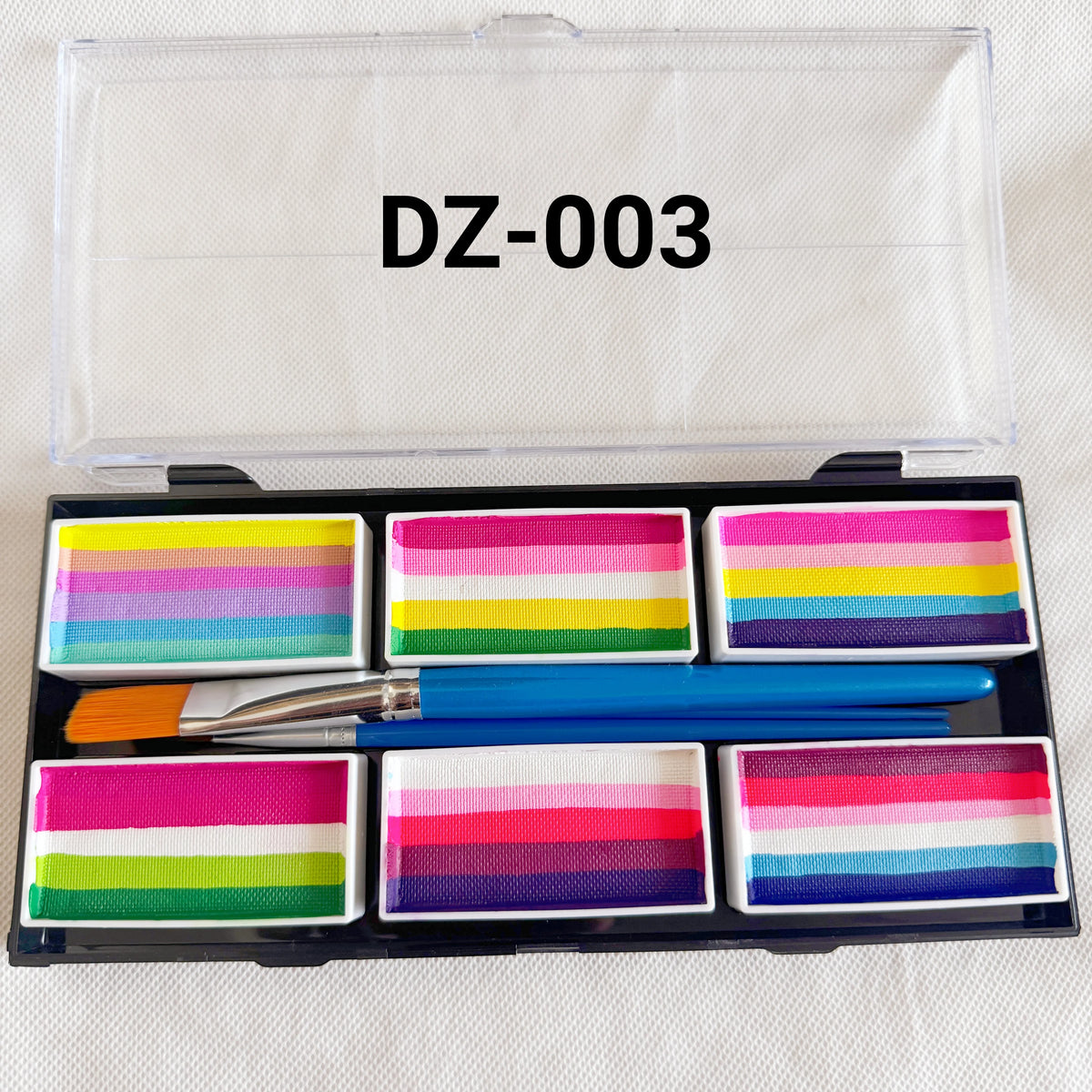 12 Color Popular Multicolor Child Body Painting Kids Face Paint Bodyart Palette Party Makeup Beauty Paint Palette With Brush Kit