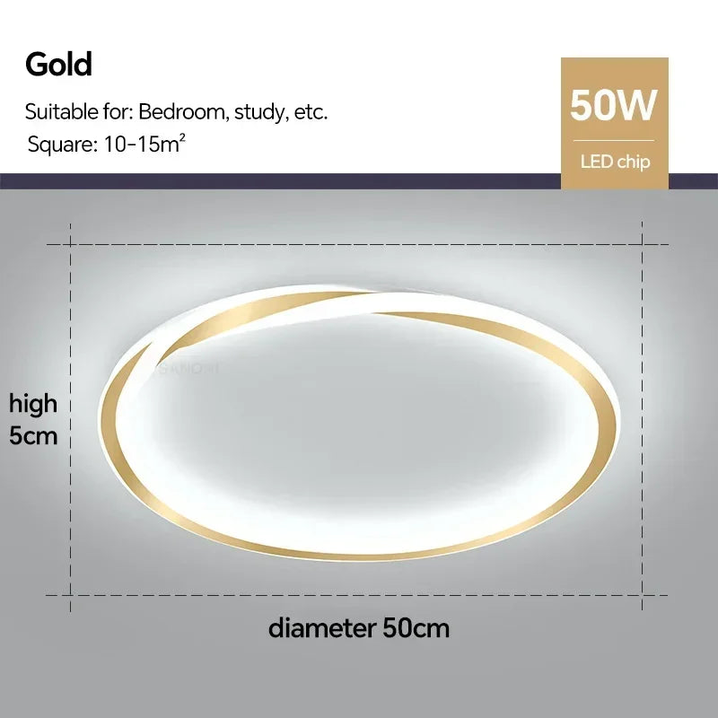 Modern LED Ceiling Lamp for Bedroom Living Dining Room Study Children's Room Chandelier Home Decoration Lighting Fixture Luster