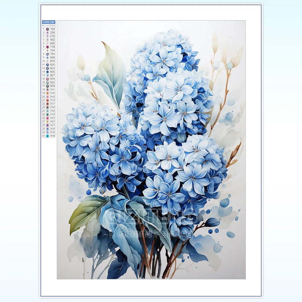 DIY 5D Diamond Painting Restaurant Diamond Embroidery Flowers And Plants Rhinestone Mosaic Cross Stitch Kit Home Décor