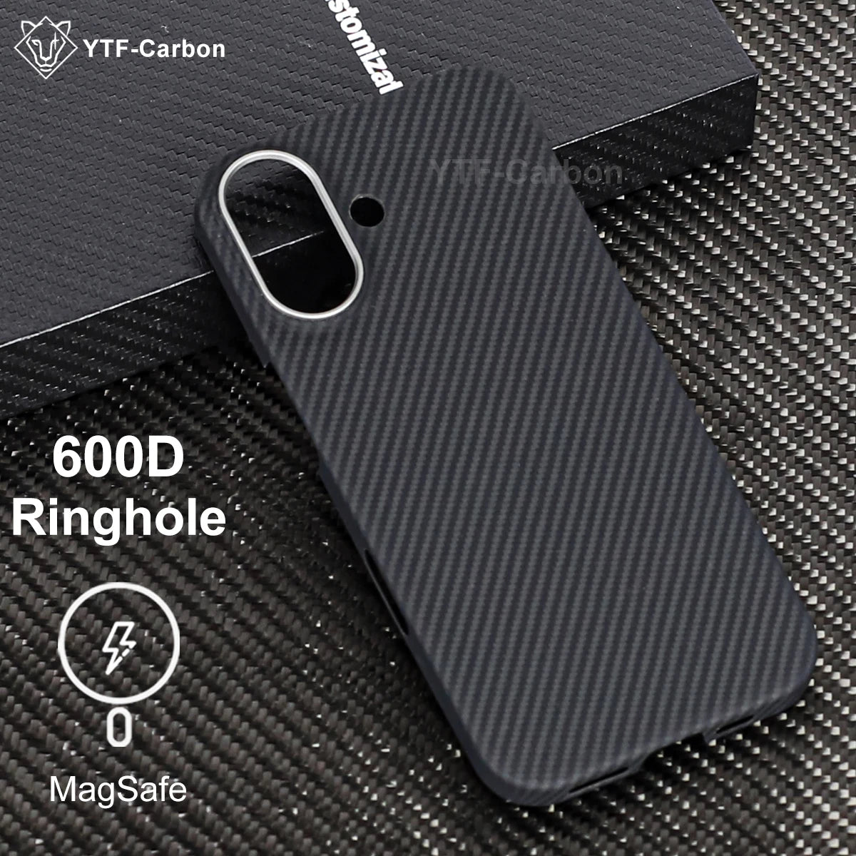 YTF-Carbon Magnetic Case For iPhone 17 17Pro Aramid Carbon Fiber Cover For Magsafe 17ProMax 17Air Cover Mobile Phone Accessories