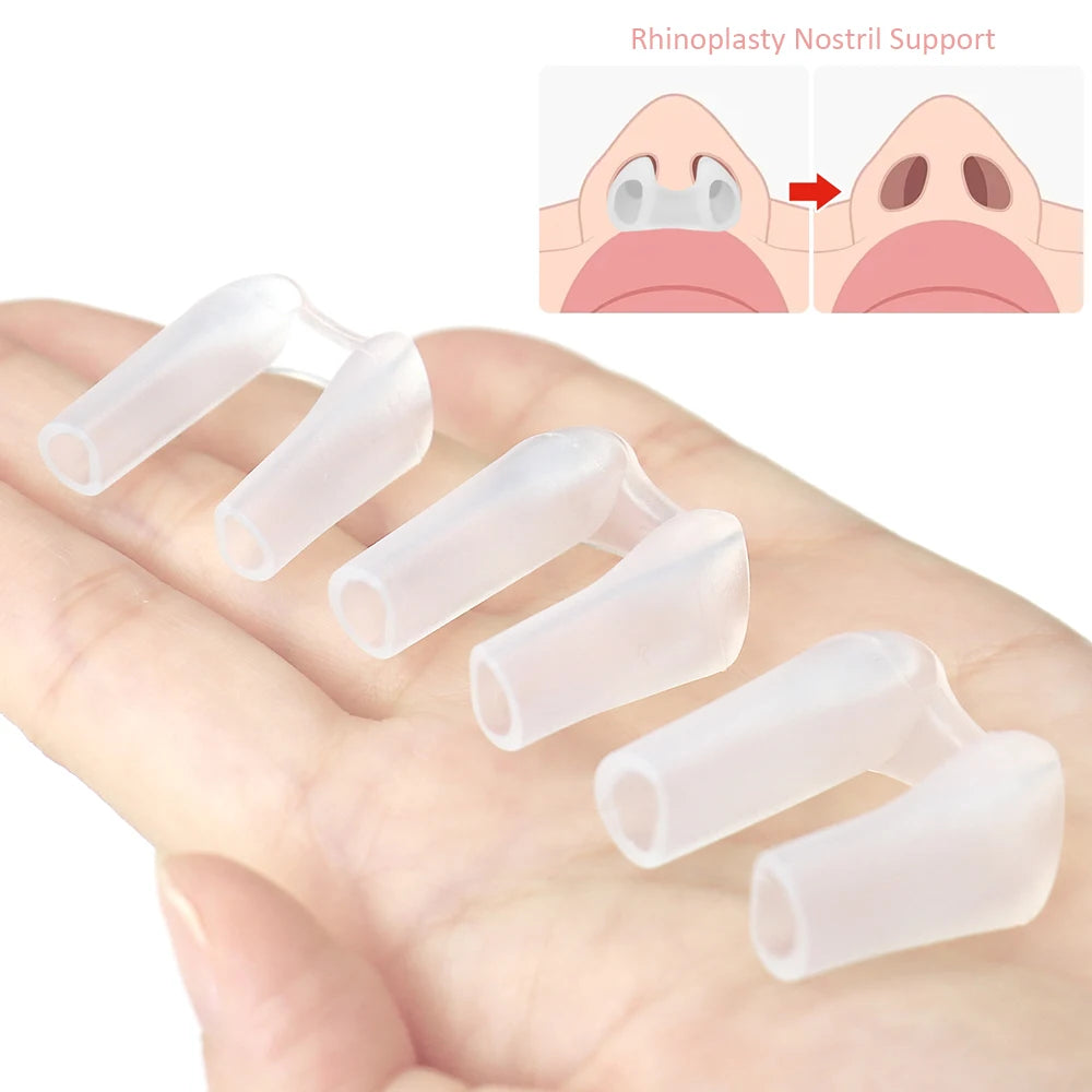 1pc Silicone Nostril Support Rhinoplasty Postoperative Nose Shaping Beauty Noseclip Nose Correction Fixator Adjust