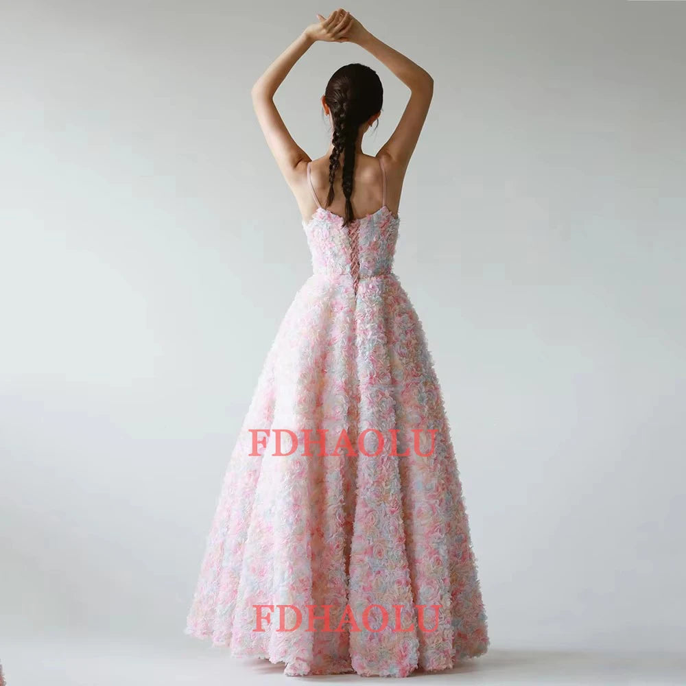 Square Collar Simple Pleat Beauty Bride Wedding Party Dress Strapless Korea 드레스 Photography Evening Dresses for Women Customized