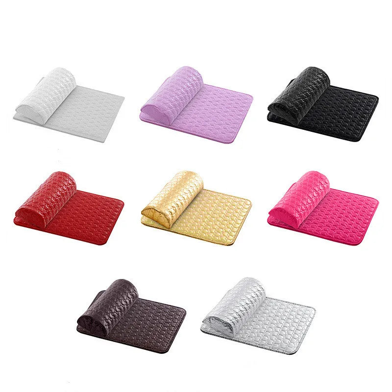 2Pcs Semicircle Hand Rests Cushion Pillow Pad Set Nail Art Design Manicure Beauty Tool Manicure Art Mat Salon Equipment Supplies