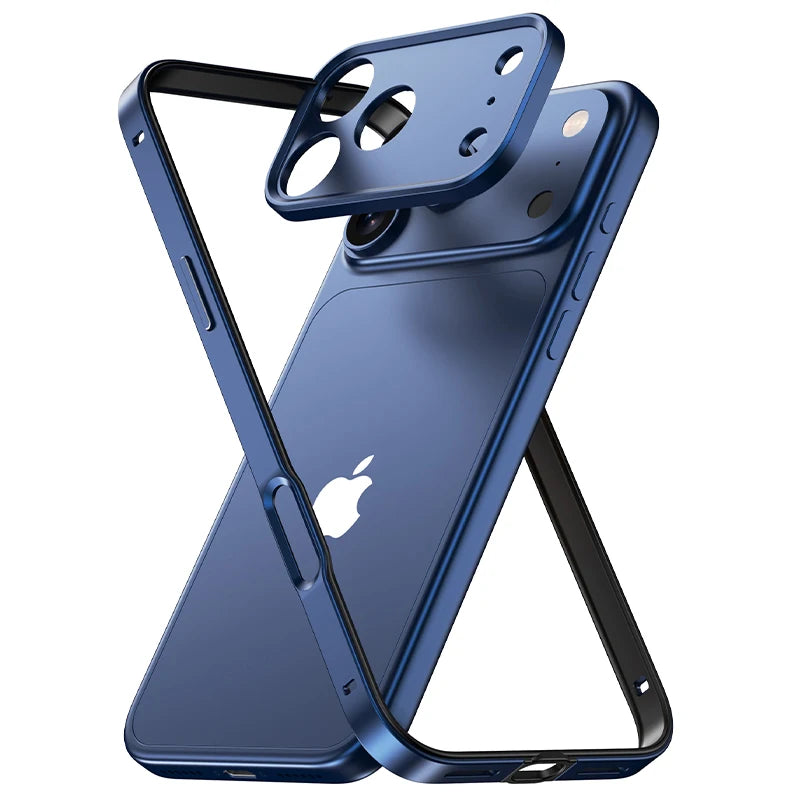 Camera Lens Protector Cover Metal Silicone Bumper Case For iPhone 17 Pro Max Air 16 Plus 15 14 13 Protection Phone Accessories