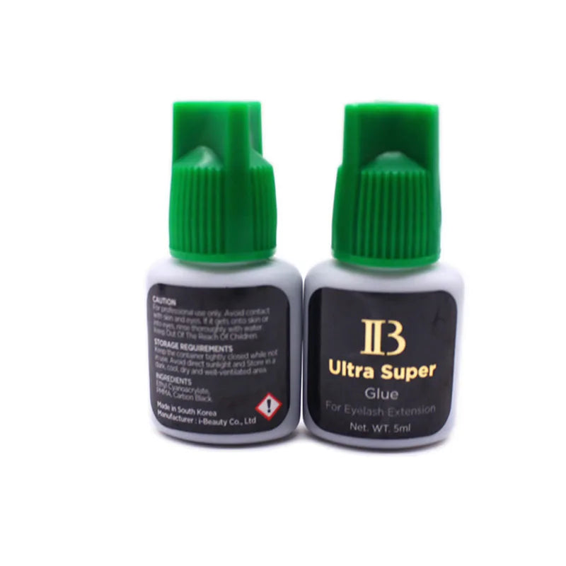 I-Beauty IB Ultra Super Glue for Eyelash Extensions 5ml IB Glue Green Cap False Lash Adhesive Makeup Tools Wholesale Shop