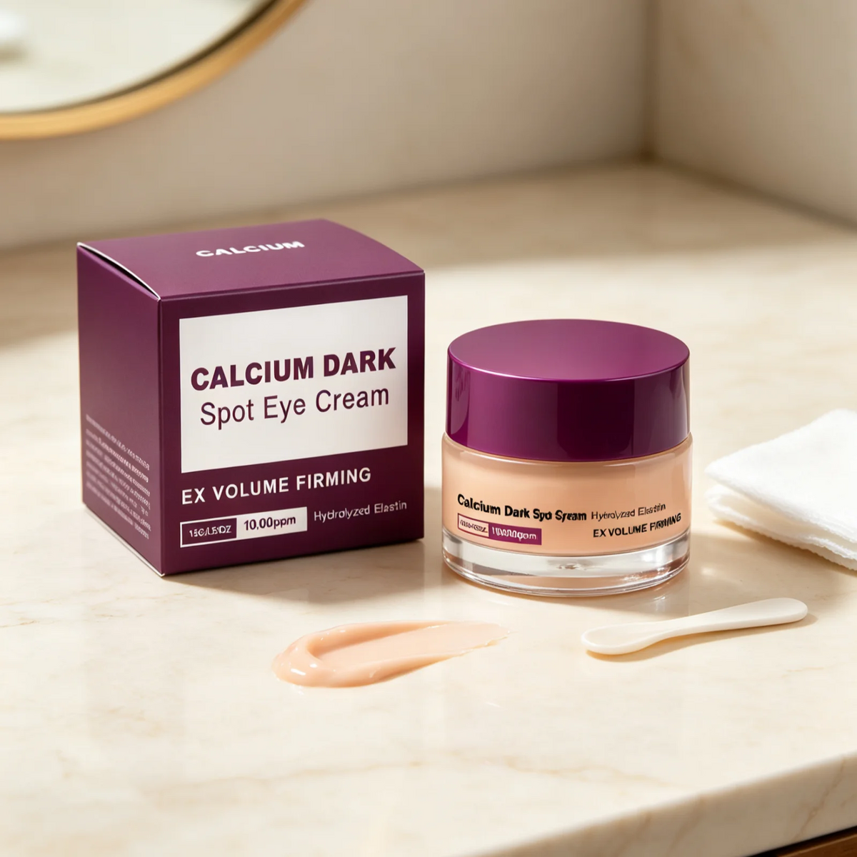 Calcium Dark Spot Eye Cream Lifting Firming Eye Sagging Anti-Puffiness Skin Care Brightening Moisturizing Eye Beauty Cream 15g