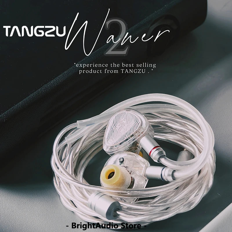 TANGZU WANER2 WANER 2nd Gen HIFI In-Ear Monitor Earphone Dynamic Driver High-Resolution 0.78mm Detachable Wired Cable Earbuds