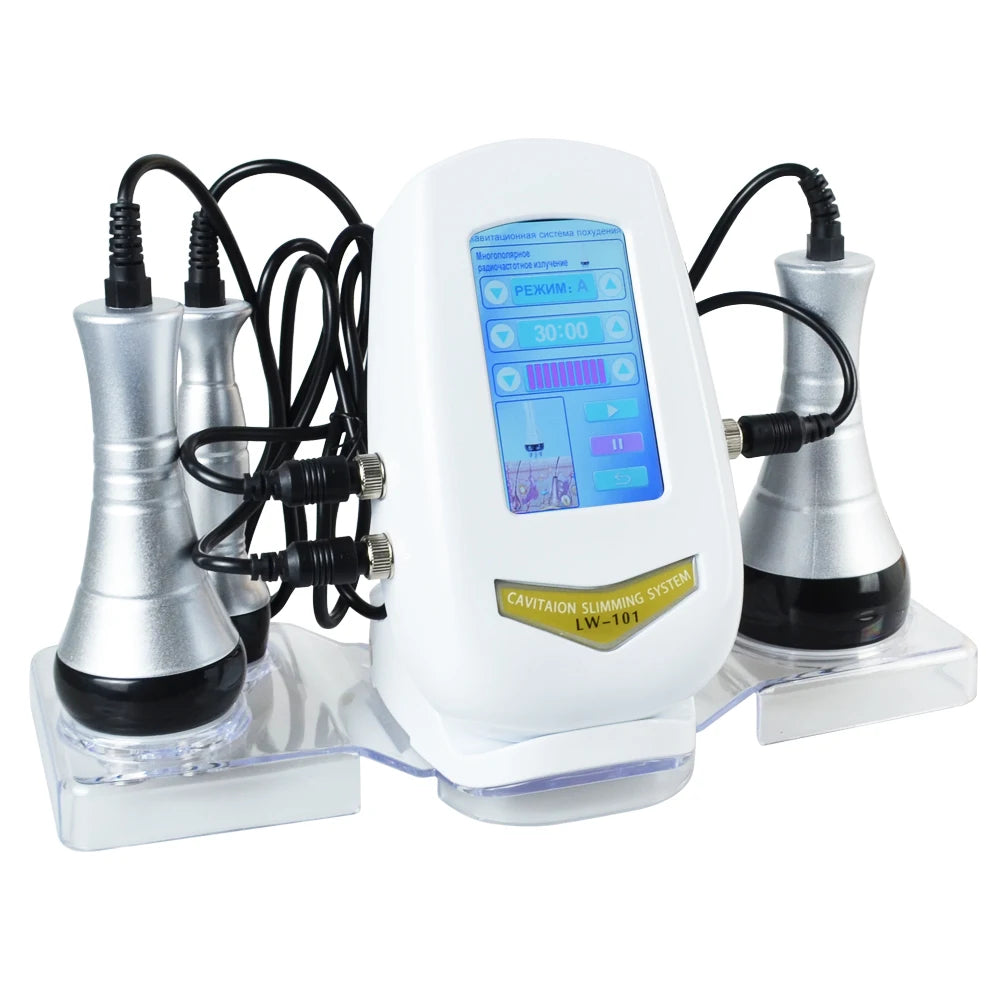Novlora 3 In 1 40K Cavitation Machine Body Slimming Skin Tightening Fat Removal Vacuum Beauty Device Spa Salon Home Use