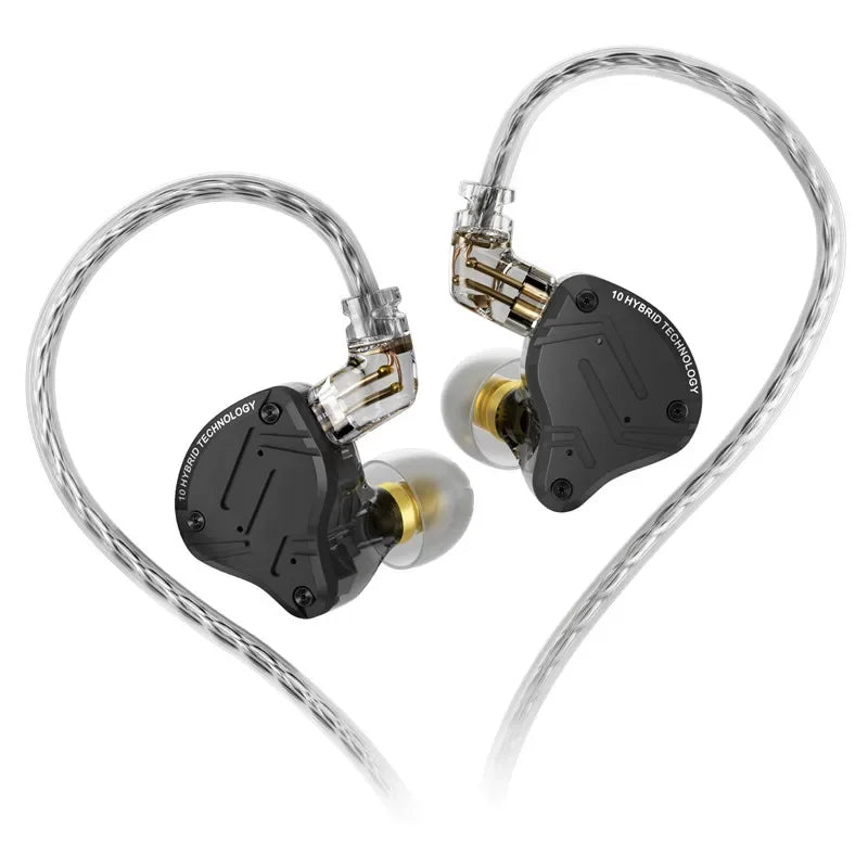 KZ ZS10 PRO X Metal Headset Hybrid Drivers HIFI Bass Earbuds In-Ear Monitor Noise Cancelling Earphones ZAS ZAX ZSX ZSNPRO AS16