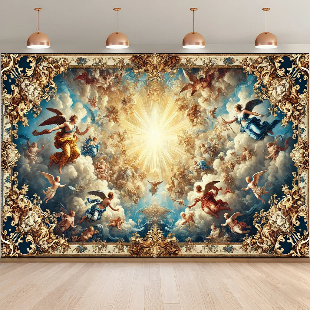 Heavenly Angels Tapestry - Perfect for Home Décor, Adding a Touch of Divine Beauty and Elegance to Your Living Space
