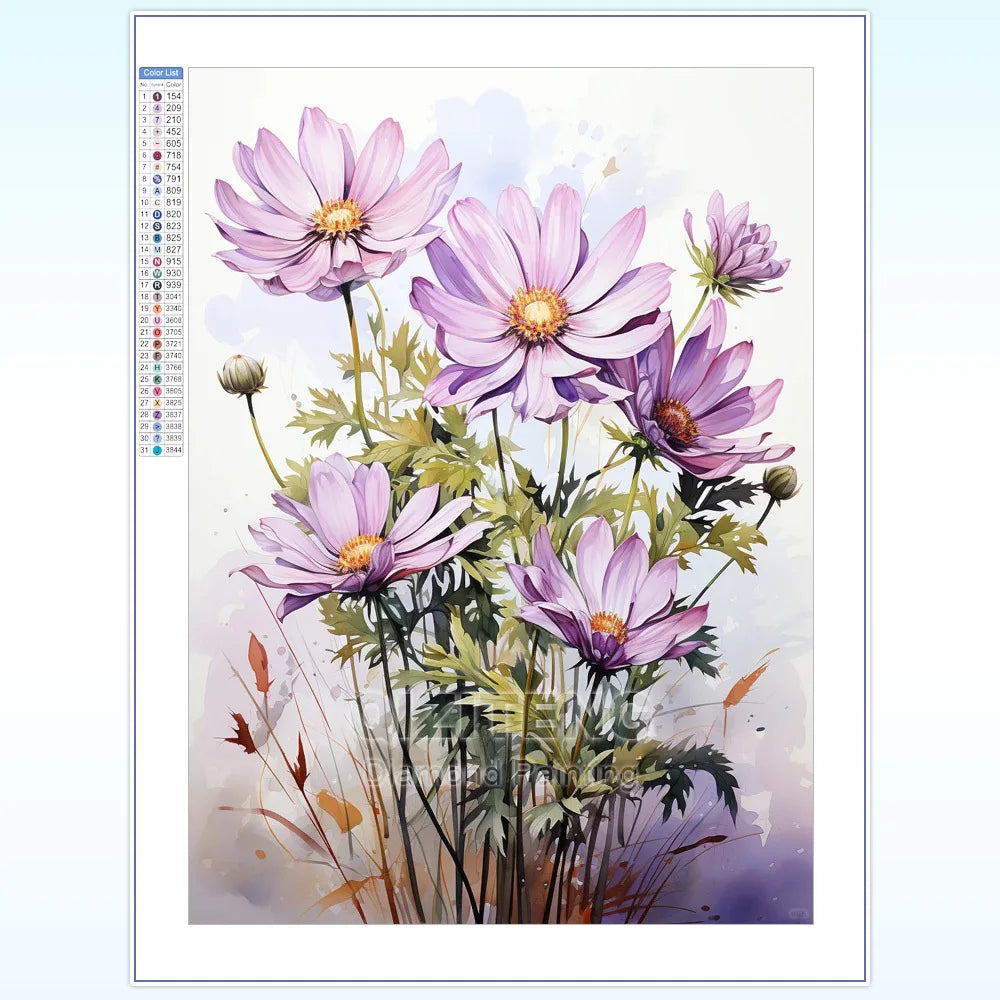 DIY 5D Diamond Painting Restaurant Diamond Embroidery Flowers And Plants Rhinestone Mosaic Cross Stitch Kit Home Décor