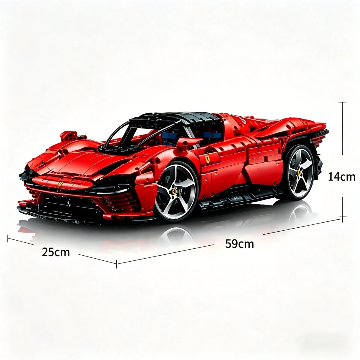 3778 pieces MOC Daytona SP3 Technical Assembly Home Décor Pieces – Perfect for holiday/birthday gifts and creative items.