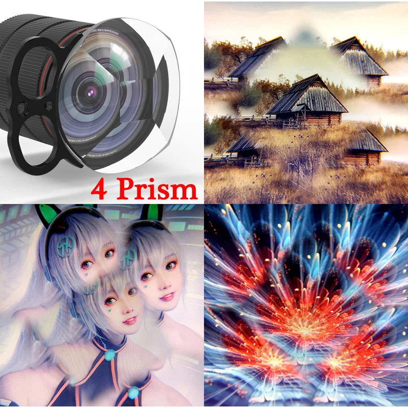 KnightX Prism Lens Filter Special Effects for Camera All Smartphones Mobile Phone Accessories Photography Kaleidoscope