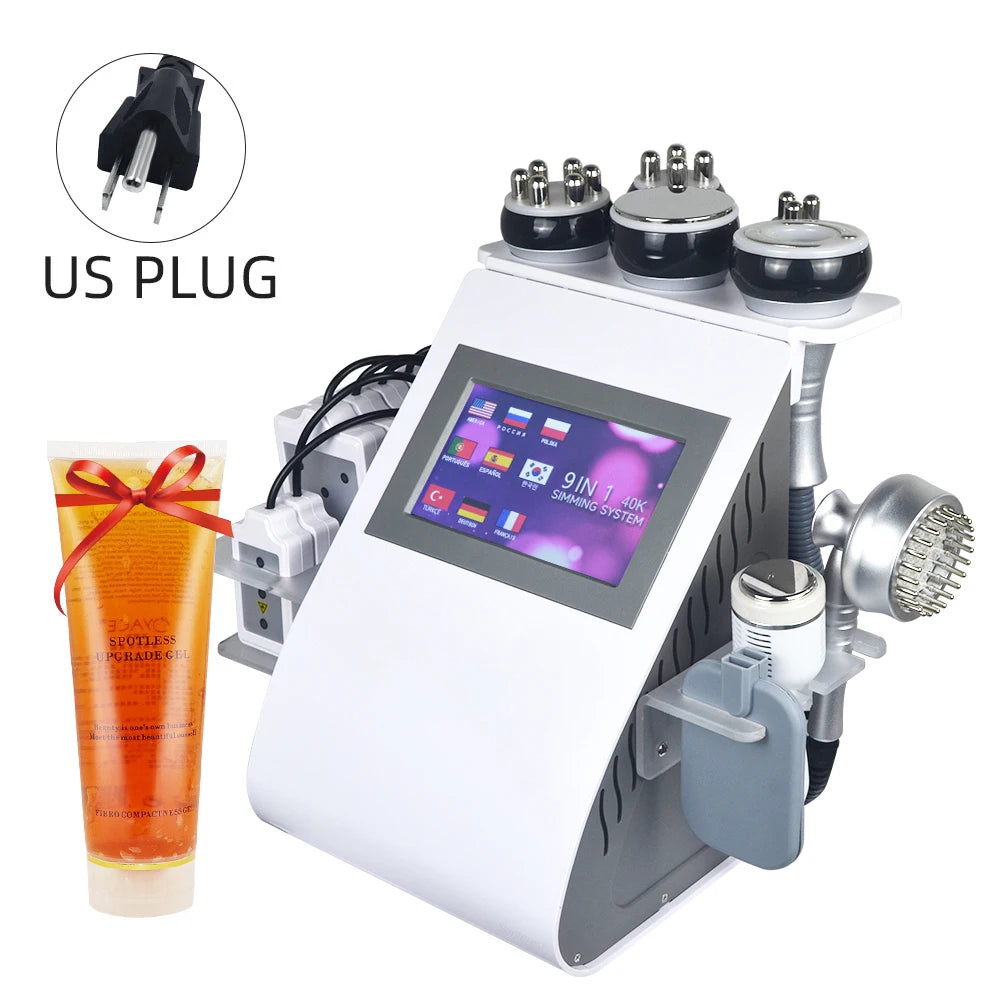 6/9 In 1 40k KIM 8 Cavitating Machine Household Beauty Tools Delivered Locally in the United States Quick Delivery, Free Gift of A Bottle of Gel