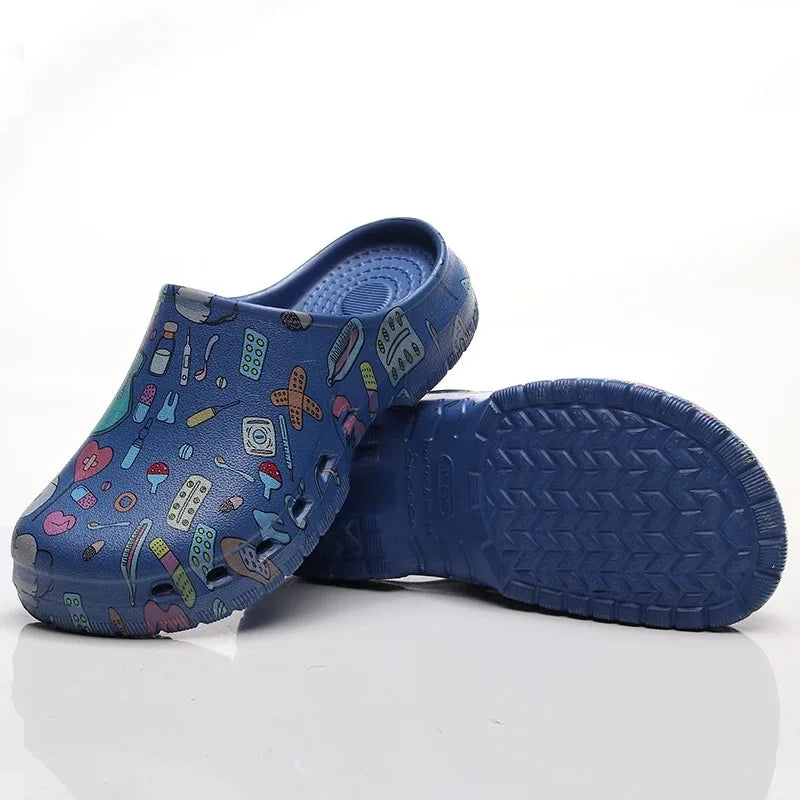 Non-slip Nurse Clogs Hospital Doctor Surgical Slippers Women EVA Medical Shoes Dental Nursing Clogs SPA Beauty Salon Shoes Y07