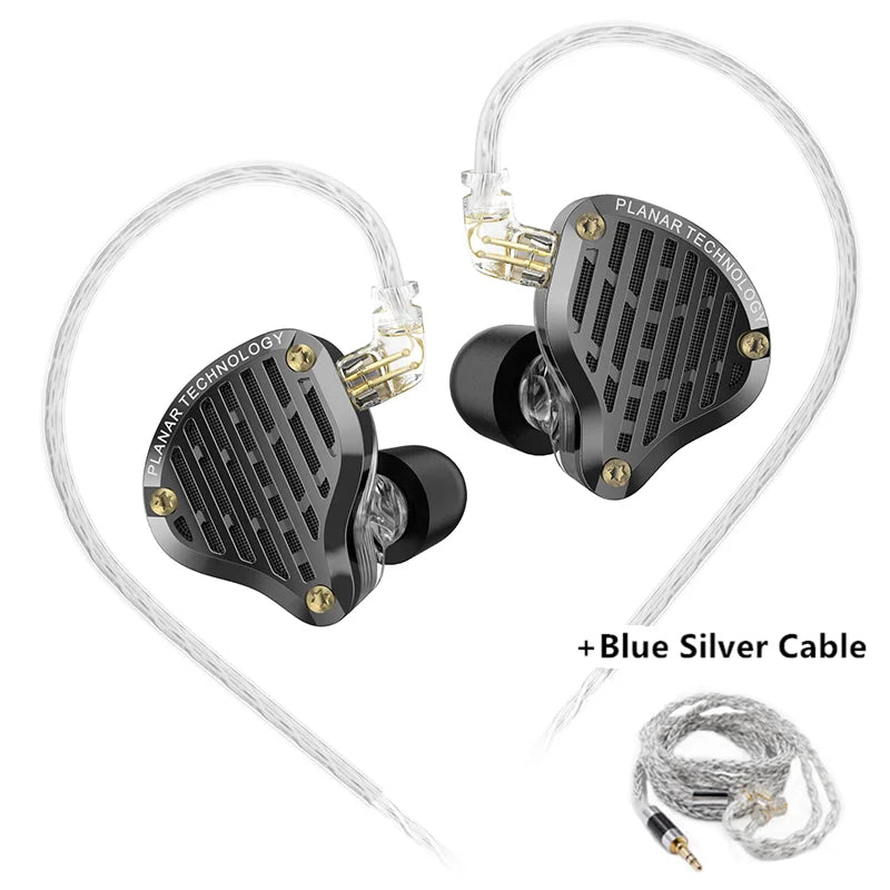NEW KZ PR3 In Ear 13.2MM Planar Driver Wired Earphones HiFi Bass Monitor Earbuds Sport Wired Headset PR2 PR1 ZAS ZAR
