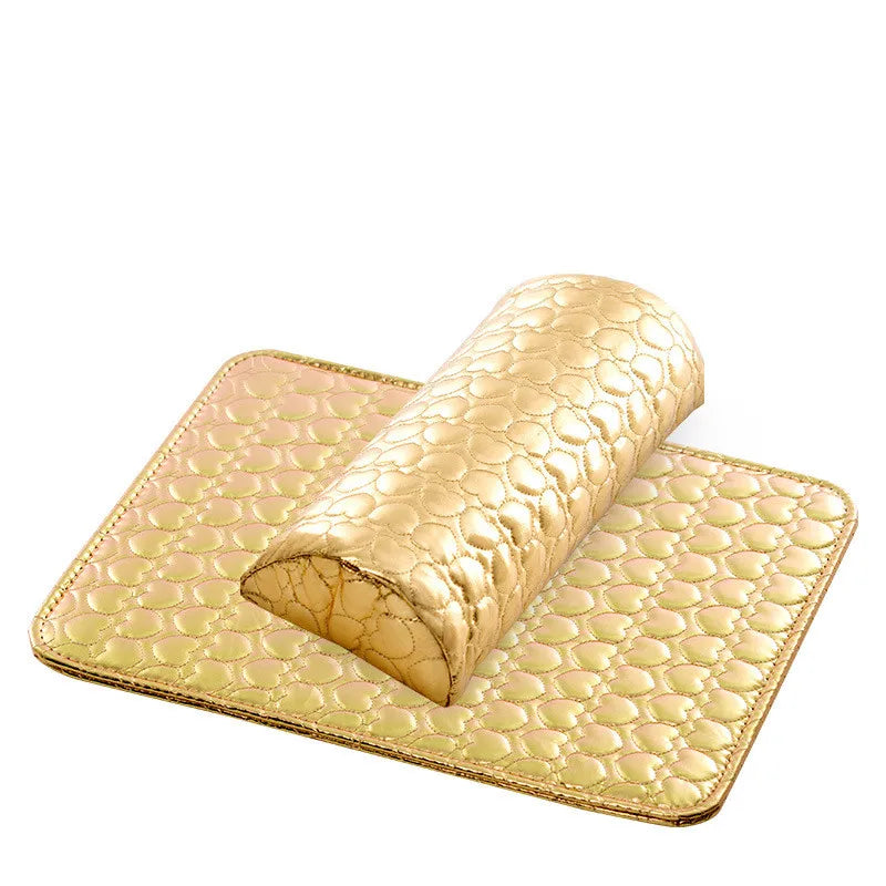 2Pcs Semicircle Hand Rests Cushion Pillow Pad Set Nail Art Design Manicure Beauty Tool Manicure Art Mat Salon Equipment Supplies