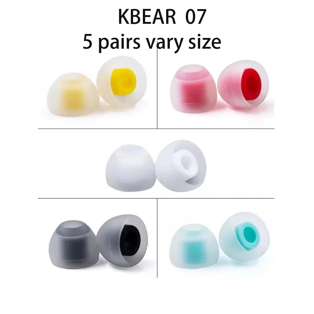 TRI Clarion Silicone-Earphone Eartips 3 Pairs for S/M/L Size Headphone Accessory Wired Headset Earbuds KBEAR HBB KAI I3 Pro IEMS