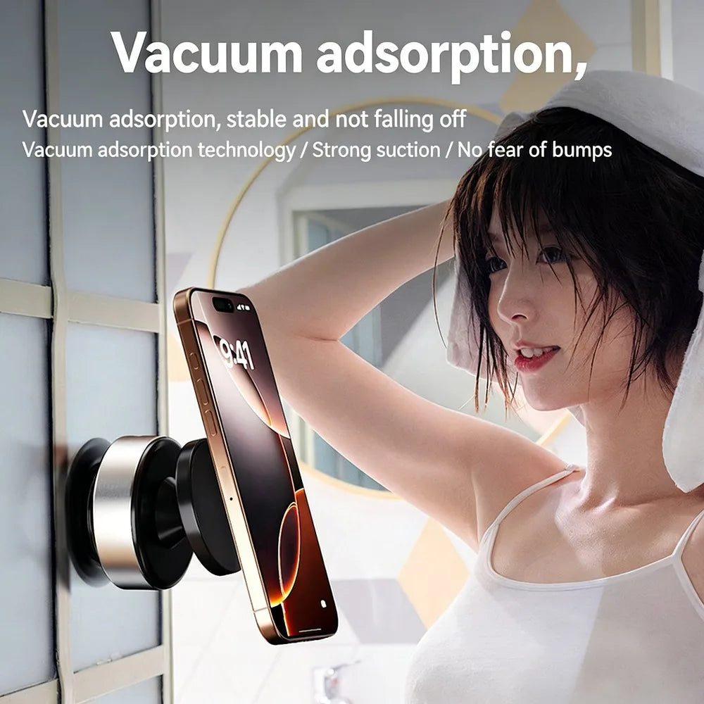 Car Phone Holder with Vacuum Adsorption and Magnetic Suction, New 2026 Model for In-car Navigation Phone Accessories Phone Stand