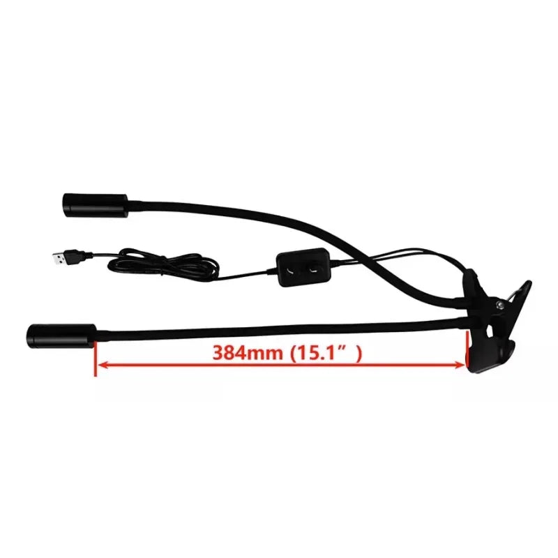 Gooseneck Lamp Microscope LED Light Universal Clamp Light Source Spotlight Cell Phone Electronic Repair Lighting Welding LED