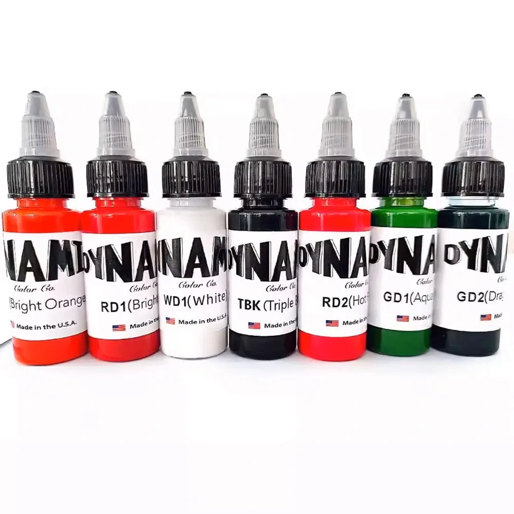 14Pcs Tattoo Ink 14 Colors Set 1 oz 30ml/Bottle Tattoo Inks Pigment Kit for 3D Makeup Beauty Skin Body Tattooing Art Painting
