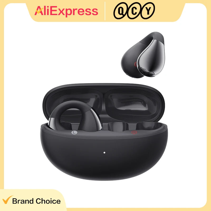 QCY Crossky C30 Wireless Earphones BH24QT33A Bluetooth 5.4 Open Type 4 Mic ENC Earbuds Open Ear Clip Headphone for Sports