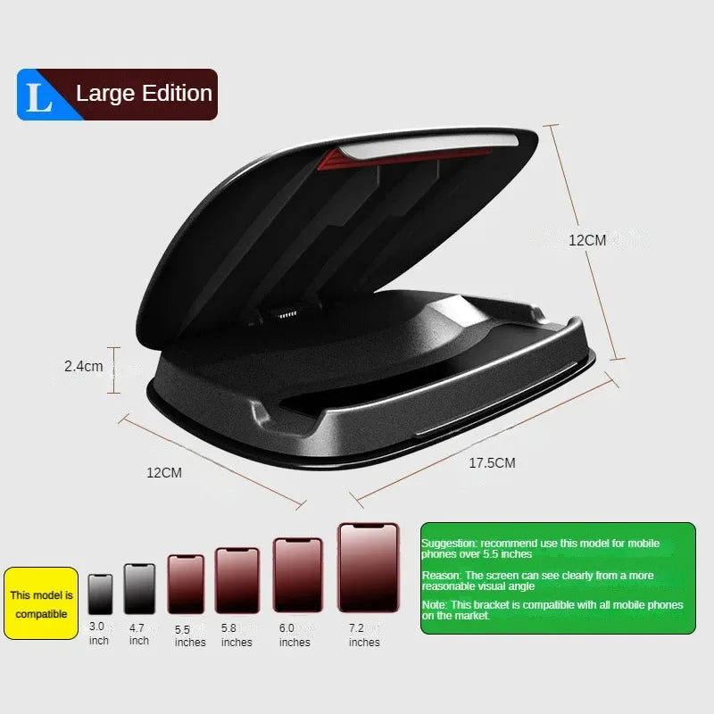 Universal Dashboard Panel Car Phone Holder Clip GPS Mount Stand Display Phone Accessories Support For Iphone Xiaomi Huawei