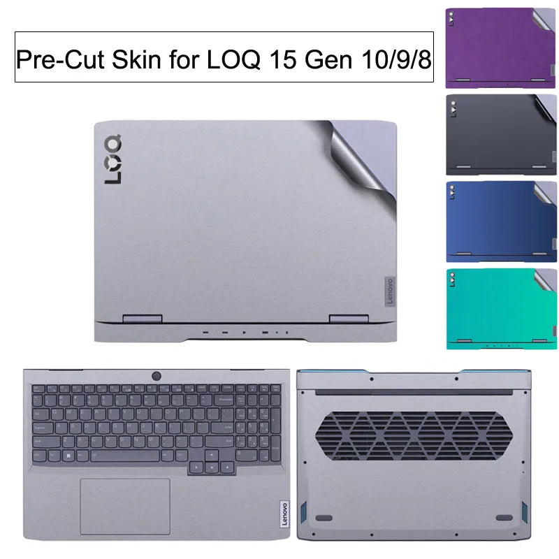 Protective Pre_Cut Vinyl Beauty Skin Sticker Touchpad Film Cover for LOQ 15 inch LOQ 15AHP10 15IRX10 15IRX9 15ARP9 15AHP9 15IAX9