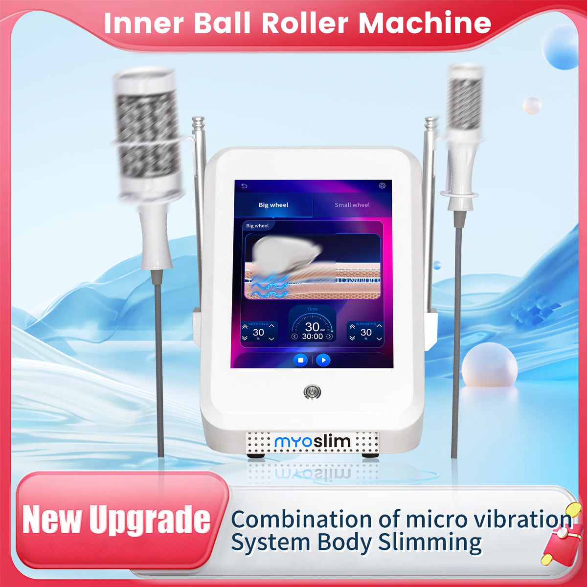 200HZ Slimming Cellulite Reduction Roller Infrared Vacuum Massage Beauty Machine 3500W Inner Ball Roller for Body Care