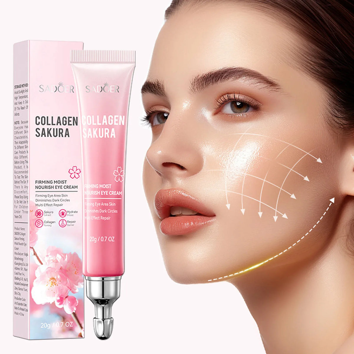 1/3/5/10pcs Sakura Eye Cream Anti Dark Circles Removal Eyes Bags Lifting Firming Moisturizing Eye Creams Beauty Eyes Skin Care