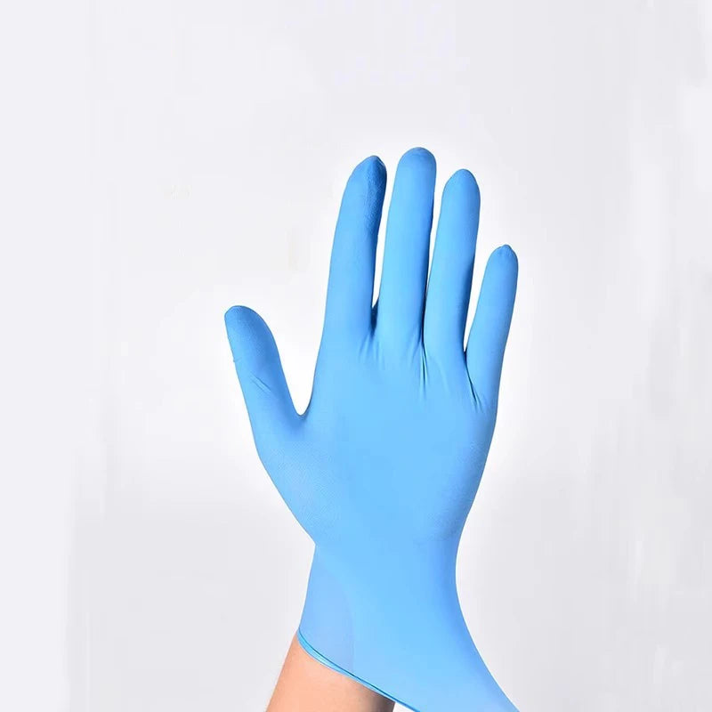 20/50/100 Pure Nitrile Gloves, Disposable Powder-Free Latex Gloves for Home Cleaning, Beauty Salons, Work, and Kitchen Use