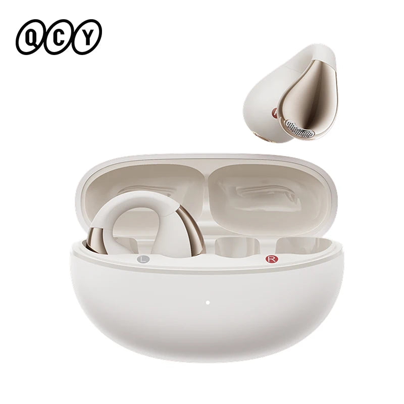 QCY Crossky C30 Wireless Earphones BH24QT33A Bluetooth 5.4 Open Type 4 Mic ENC Earbuds Open Ear Clip Headphone for Sports