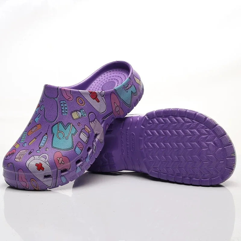 Non-slip Nurse Clogs Hospital Doctor Surgical Slippers Women EVA Medical Shoes Dental Nursing Clogs SPA Beauty Salon Shoes Y07