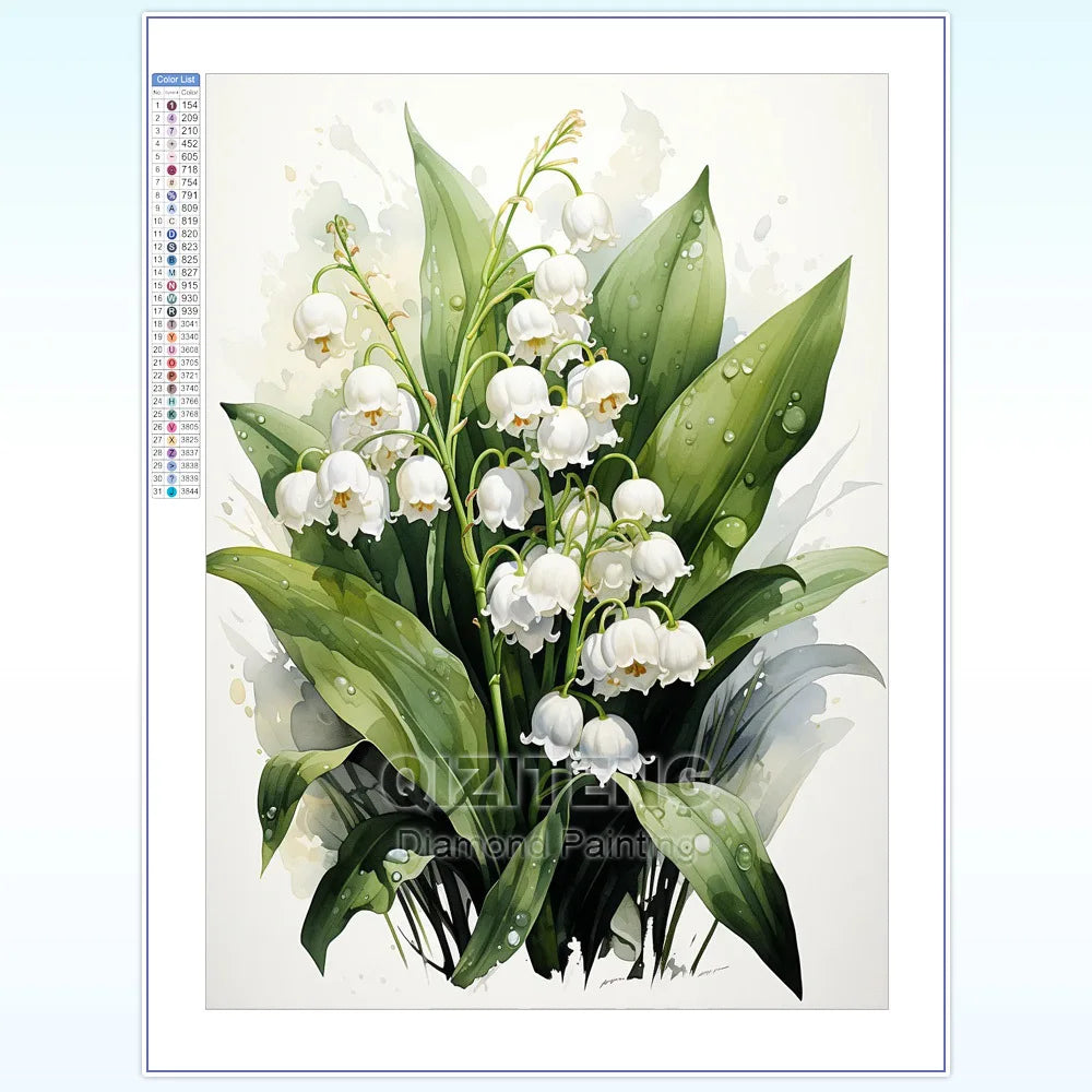 DIY 5D Diamond Painting Restaurant Diamond Embroidery Flowers And Plants Rhinestone Mosaic Cross Stitch Kit Home Décor