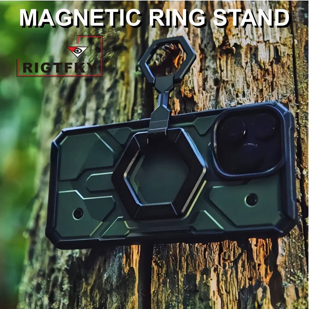 Heavy Duty Metal Rotating Bracket For MagSafe Magnetic Ring Holder Cell Phone Support Car Phone Mount Stand Phone Accessories