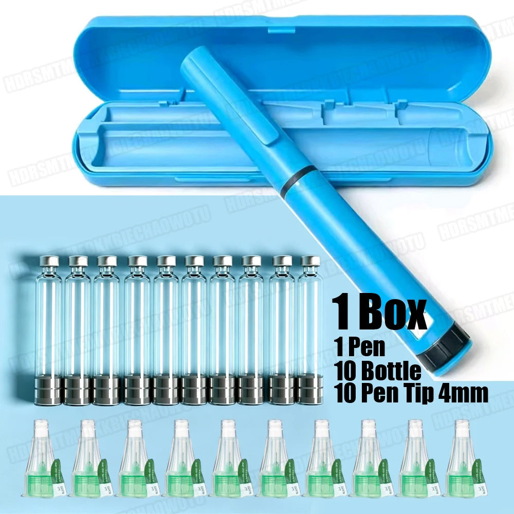 Reusable 3ml Injection Pen Set With Portable Case 10 Needle 10 3ml Cartridge for Weight Loss Medical Aesthetic Beauty Universal