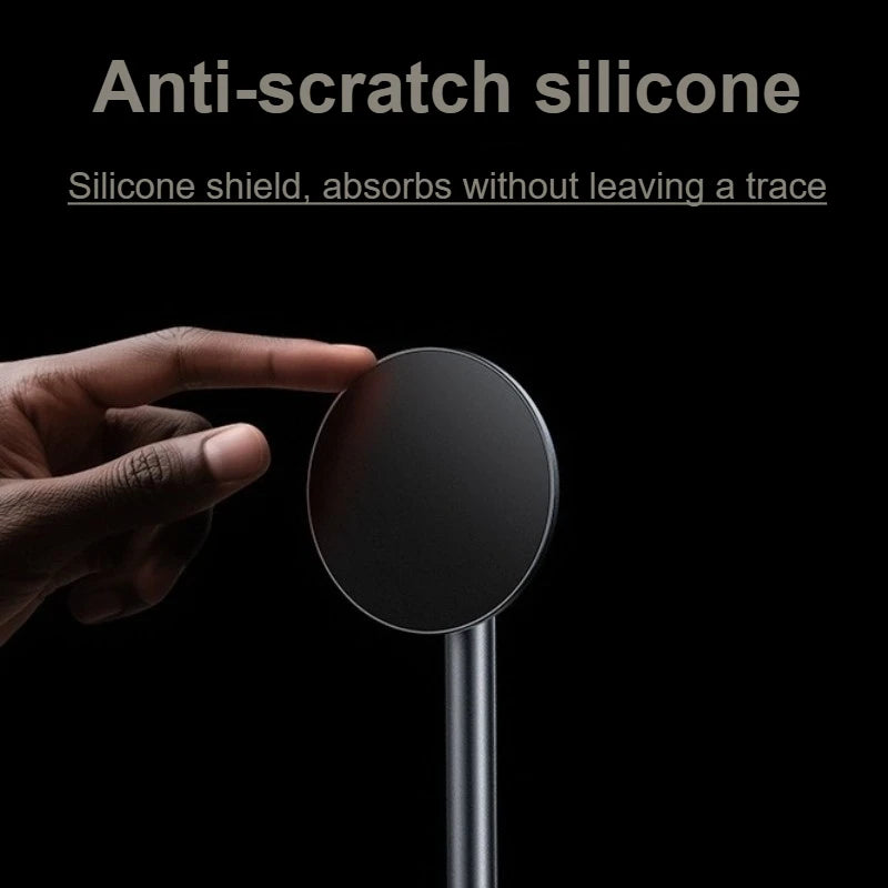 Aluminum Alloy Magnetic Phone Holder 360° Rotating Desktop Stand for IPhone 17 Pro Max/16 Office/Business Use Phone Accessories