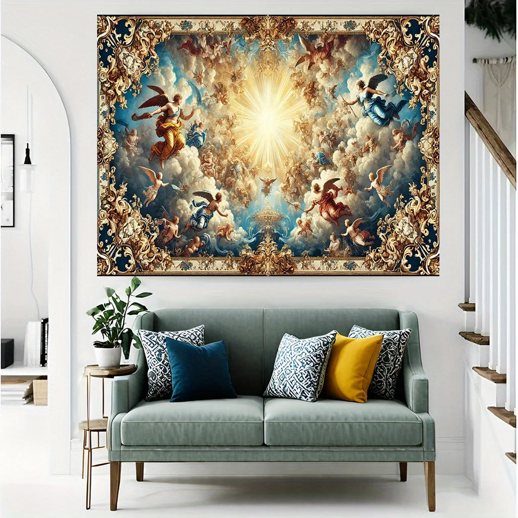Heavenly Angels Tapestry - Perfect for Home Décor, Adding a Touch of Divine Beauty and Elegance to Your Living Space