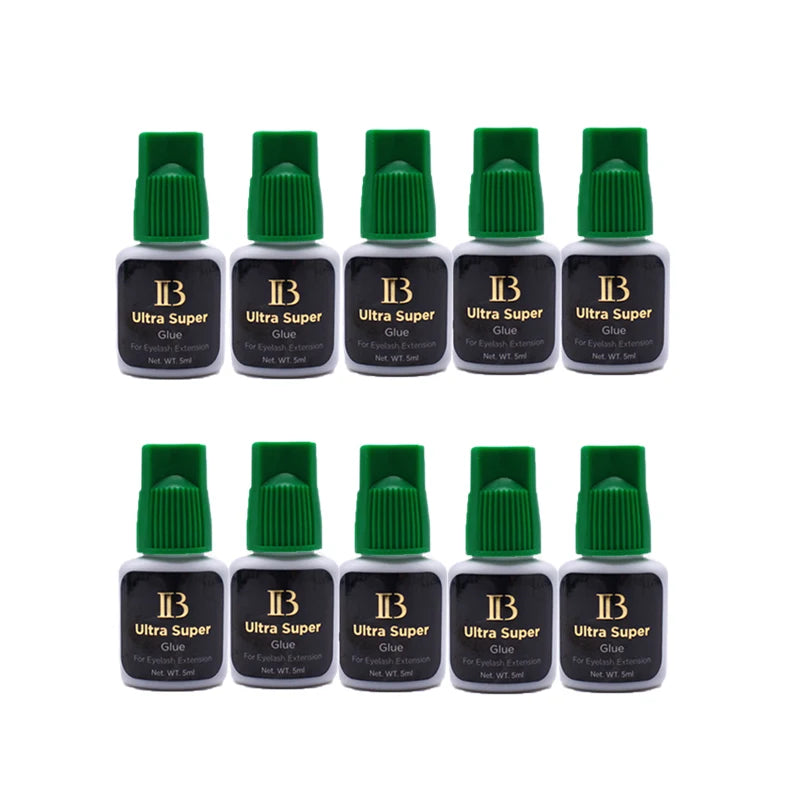 I-Beauty IB Ultra Super Glue for Eyelash Extensions 5ml IB Glue Green Cap False Lash Adhesive Makeup Tools Wholesale Shop