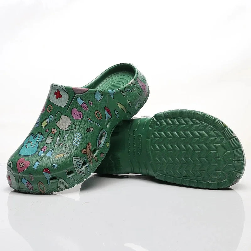 Non-slip Nurse Clogs Hospital Doctor Surgical Slippers Women EVA Medical Shoes Dental Nursing Clogs SPA Beauty Salon Shoes Y07