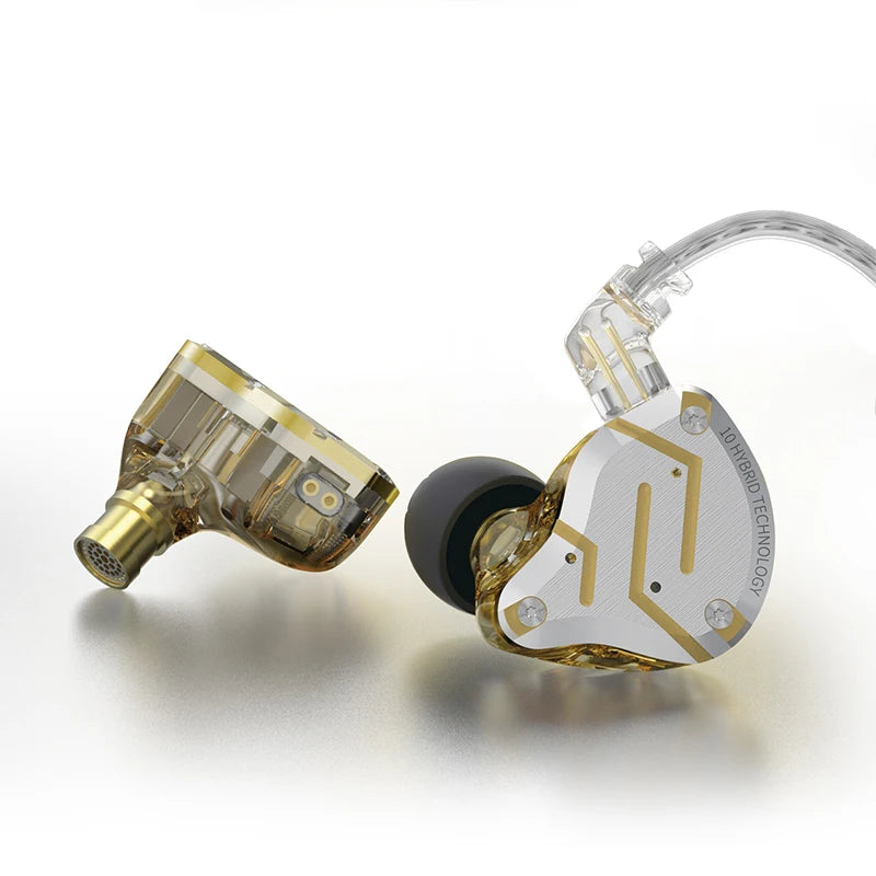KZ ZS10 Pro 4BA 1DD Hybrid In Ear Metal Earphones10 Drivers HIFI Bass Earbuds Monitor Sport Noise Cancelling Headset ZSX ZAX Z3