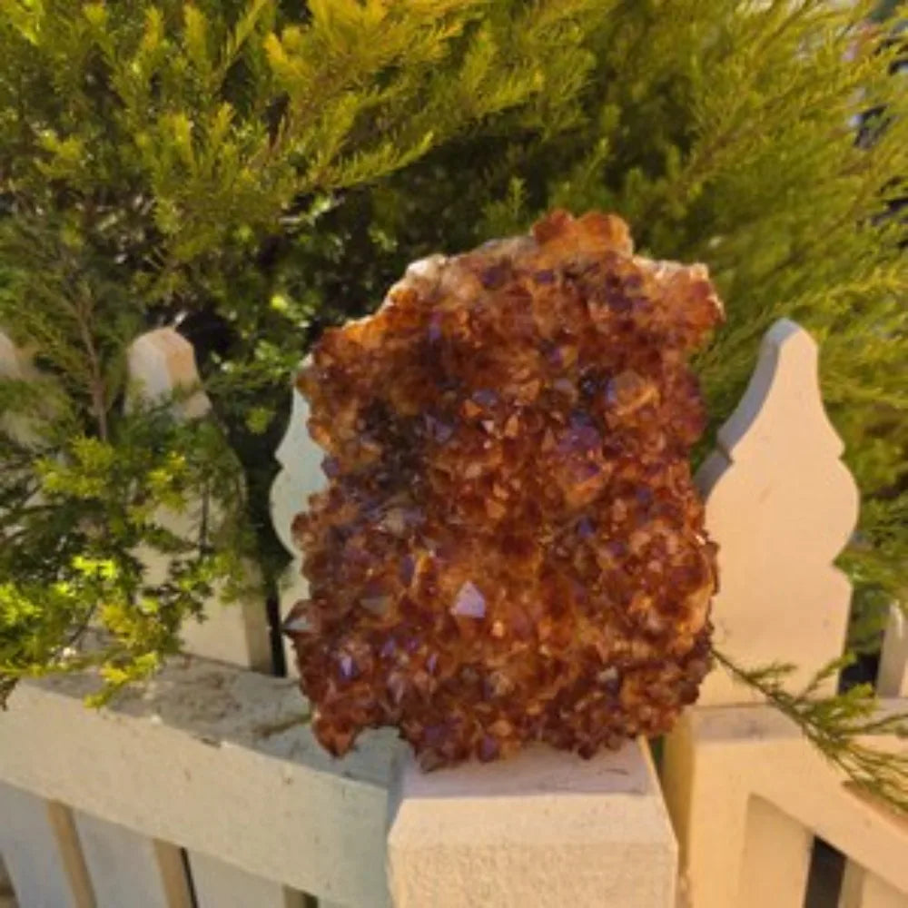 Brazilian Citrine Cluster – Natural Raw Geode, Abundance Crystal Décor. Perfect for jewelry making and home décor projects