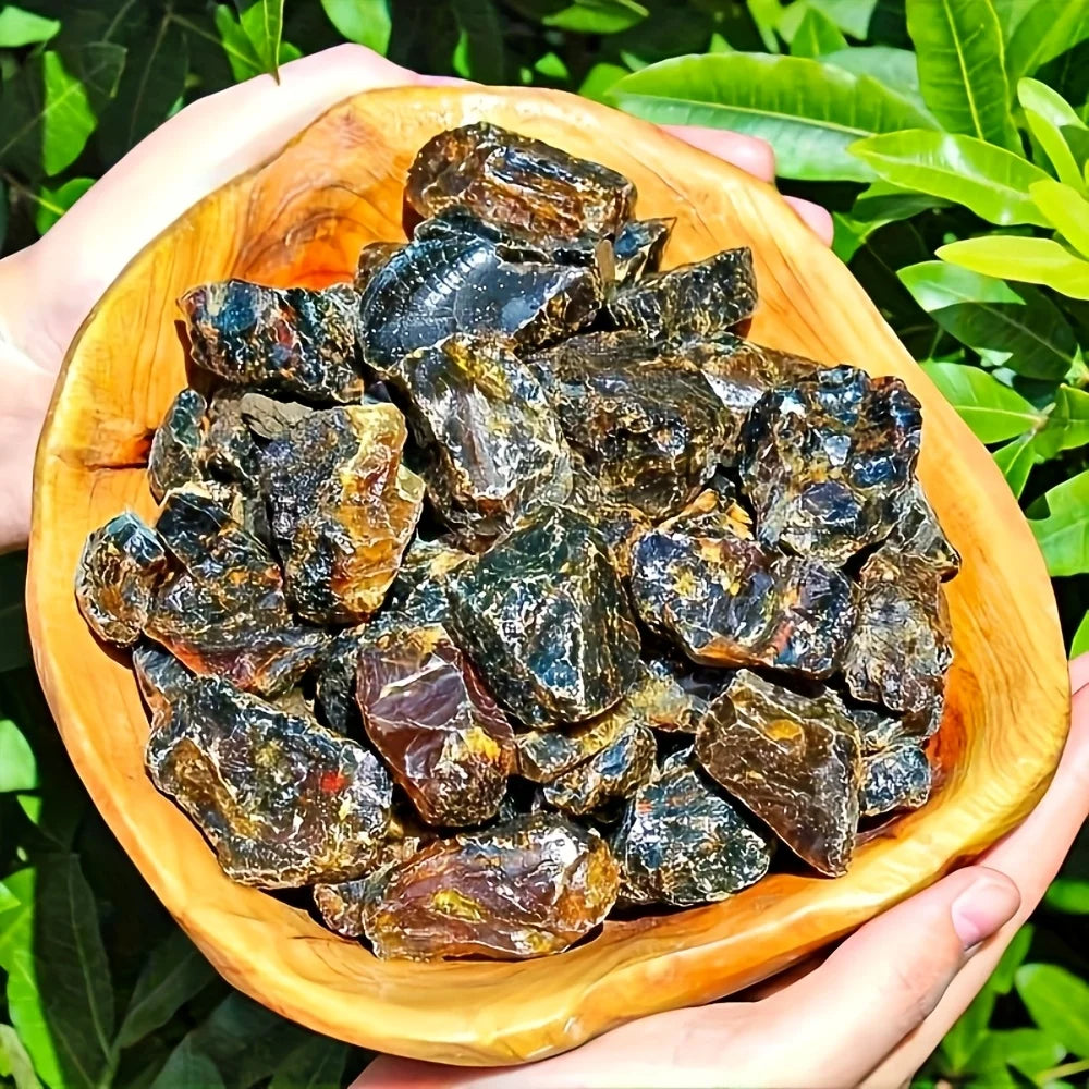 1 piece of unpolished natural amber | Collector's grade rough stone, the perfect gift for Christmas, home décor, and collectors