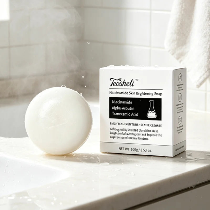 Niacinamide Brightening Soap Plant Formula Facial Cleansing Moisturizing Skin Care Gentle Exfoliating Daily Use Smooth Beauty