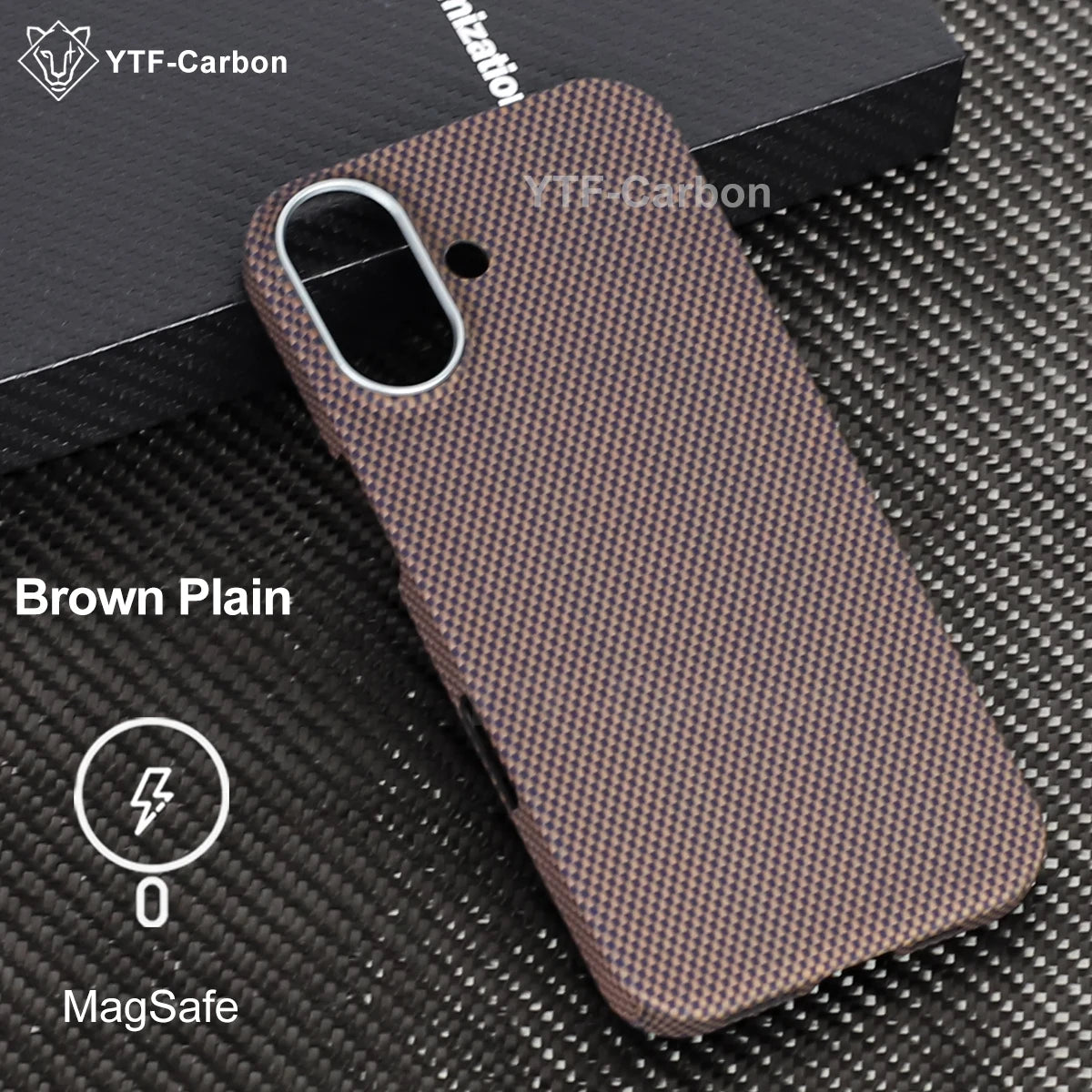 YTF-Carbon Magnetic Case For iPhone 17 17Pro Aramid Carbon Fiber Cover For Magsafe 17ProMax 17Air Cover Mobile Phone Accessories