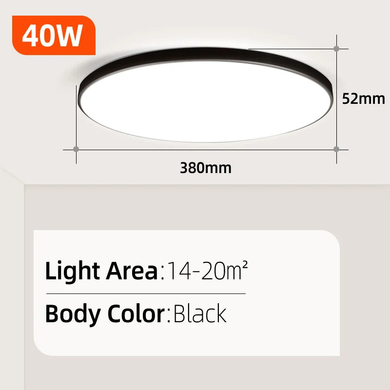 Led Ceiling Lights Round Ceiling Lamp IP44 Waterproof Panel Light for Bedroom Living Bathroom Room Luminair Home Decor Lighting