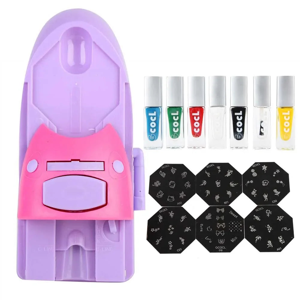 1 Set Stylish Digital Nail Art Printer Nail Art DIY Pattern Printing Stamper Machine Manicure Equipment Kits Beauty Art Tools