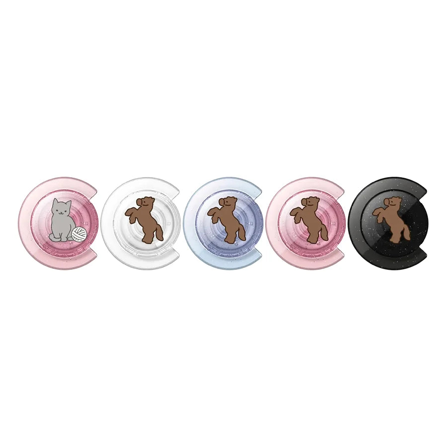 Horse Cat Rabbit Cartoon Magnetic Grip Card Holder Phone Stand for IPhone Holder Mount Support for Galaxy Phone Accessories